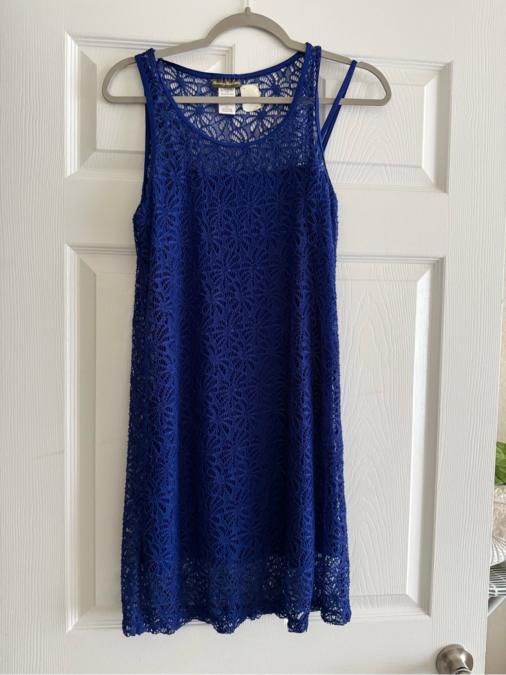 Tommy Bahama Cobalt Blue Lace Mini Dress